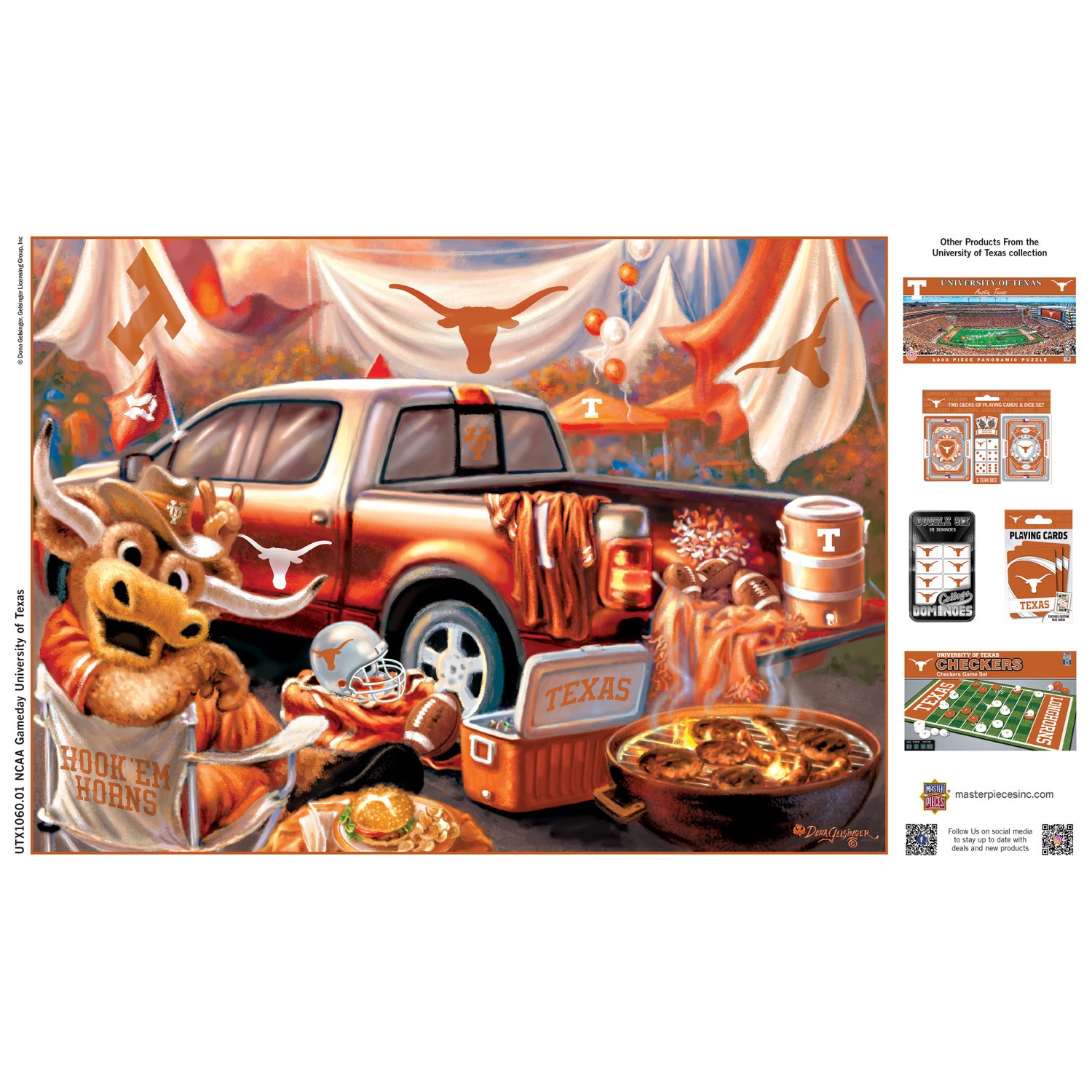 MasterPieces – Texas Longhorns – NCAA Gameday 1000 Piece Jigsaw Puzzle