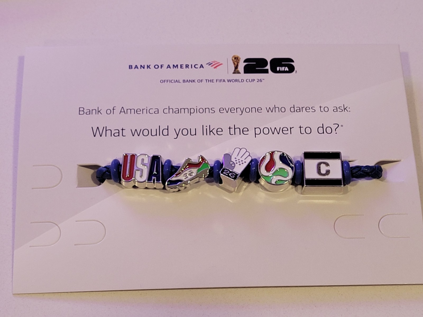 2026 World Cup fifa charm bracelet USA small