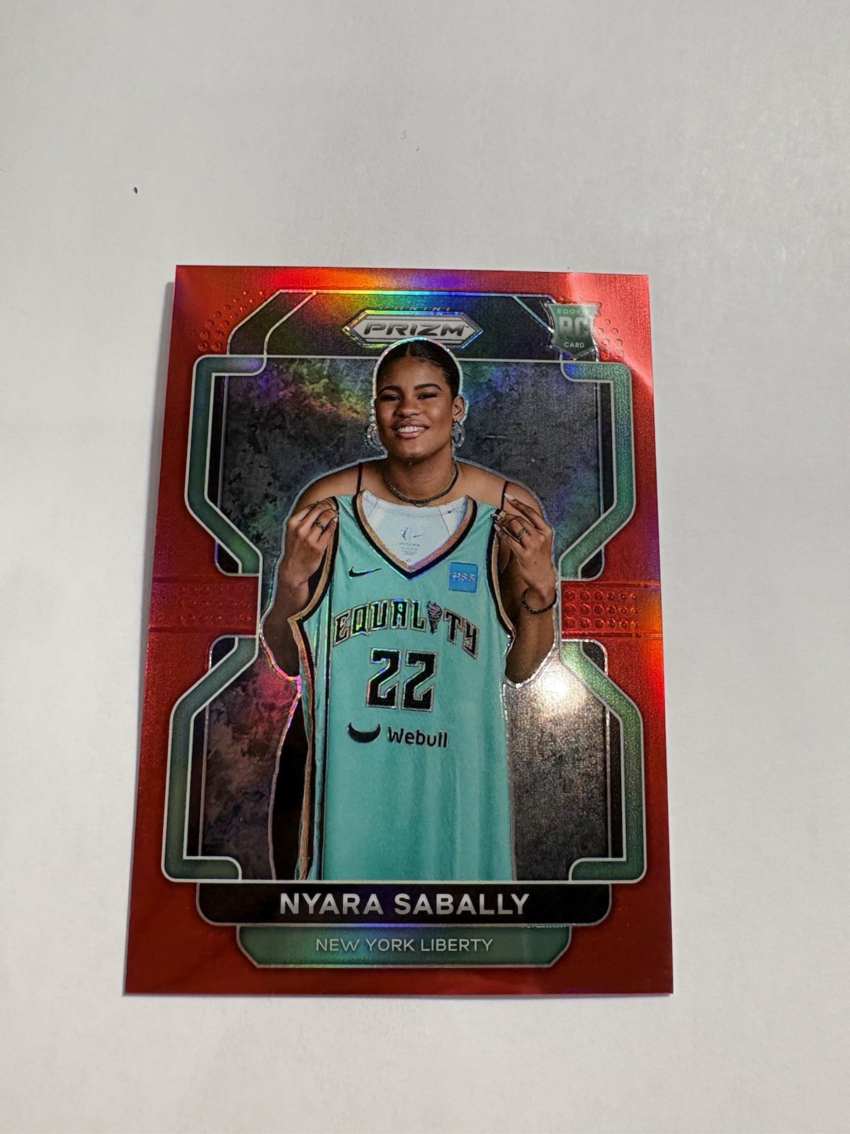 2022 Panini Prizm WNBA – Nyara Sabally #185 Red Prizm /199 (RC)