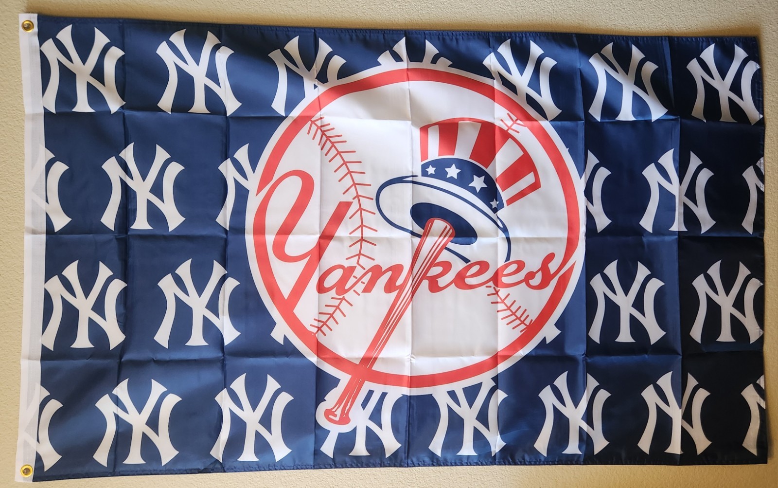 New York Yankees Multi logo MLB Baseball Flag 3×5 Ft W/ Grommets