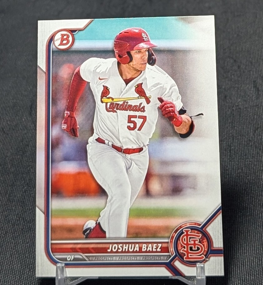 Joshua Baez Prospect Rookie RC 2022 Bowman Draft Card #BD-76 St. Louis Cardinals