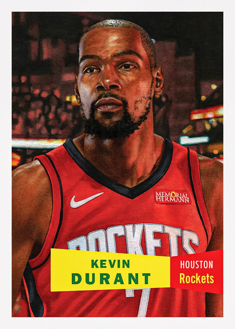 2025 Topps Living Set Basketball Card 8 Kevin Durant – 25 Cents Shipping!