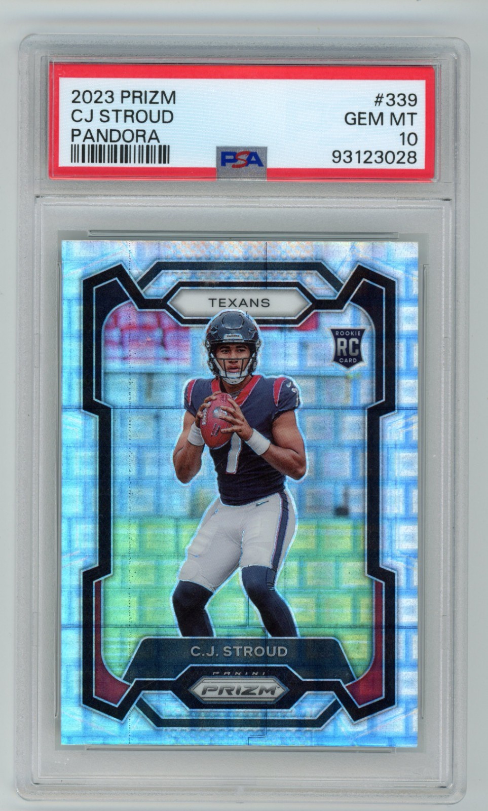 C. J. Stroud 2023 Panini Prizm Rookie Pandora /400 PSA 10 GEM MT #339