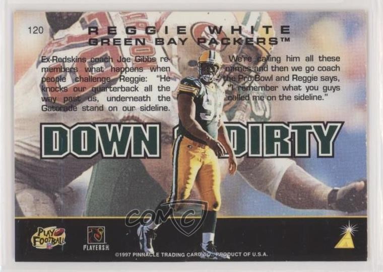 1997 Pinnacle Action Packed Reggie White #120 HOF 0l1