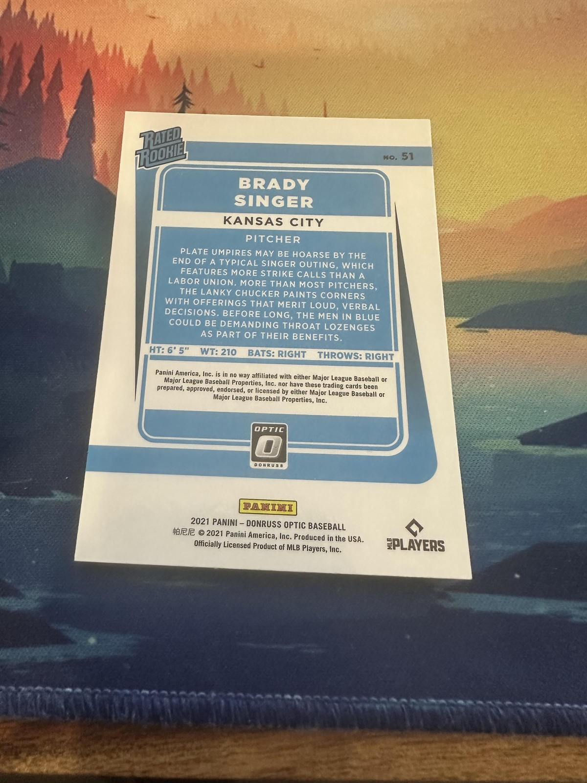 2021 Donruss Optic #51 Brady Singer