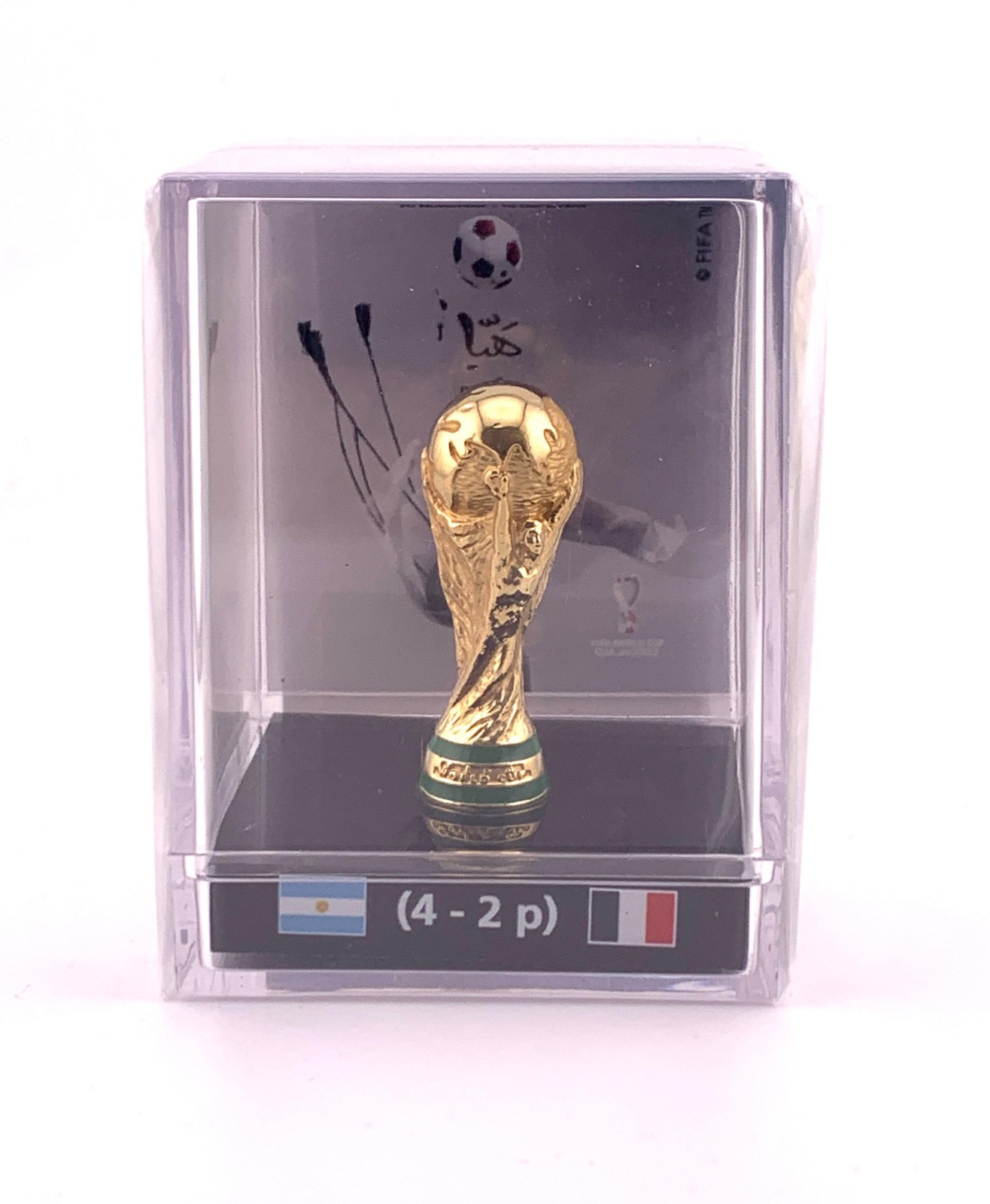 FIFA World Cup Qatar 2022 Final Match Trophy Replica | Poster in acrylic case