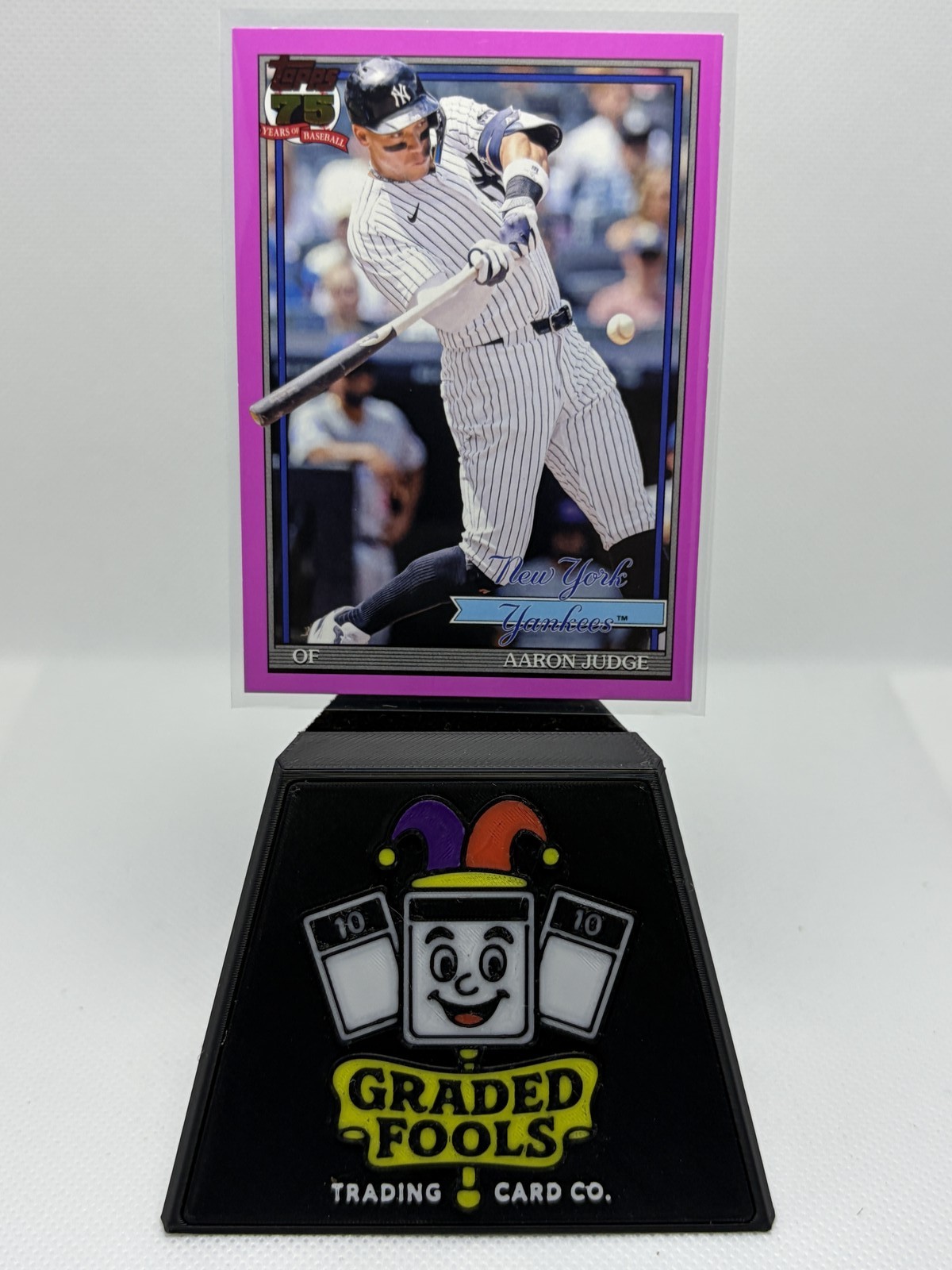 2025 Topps #T91-34 – Aaron Judge – Pink