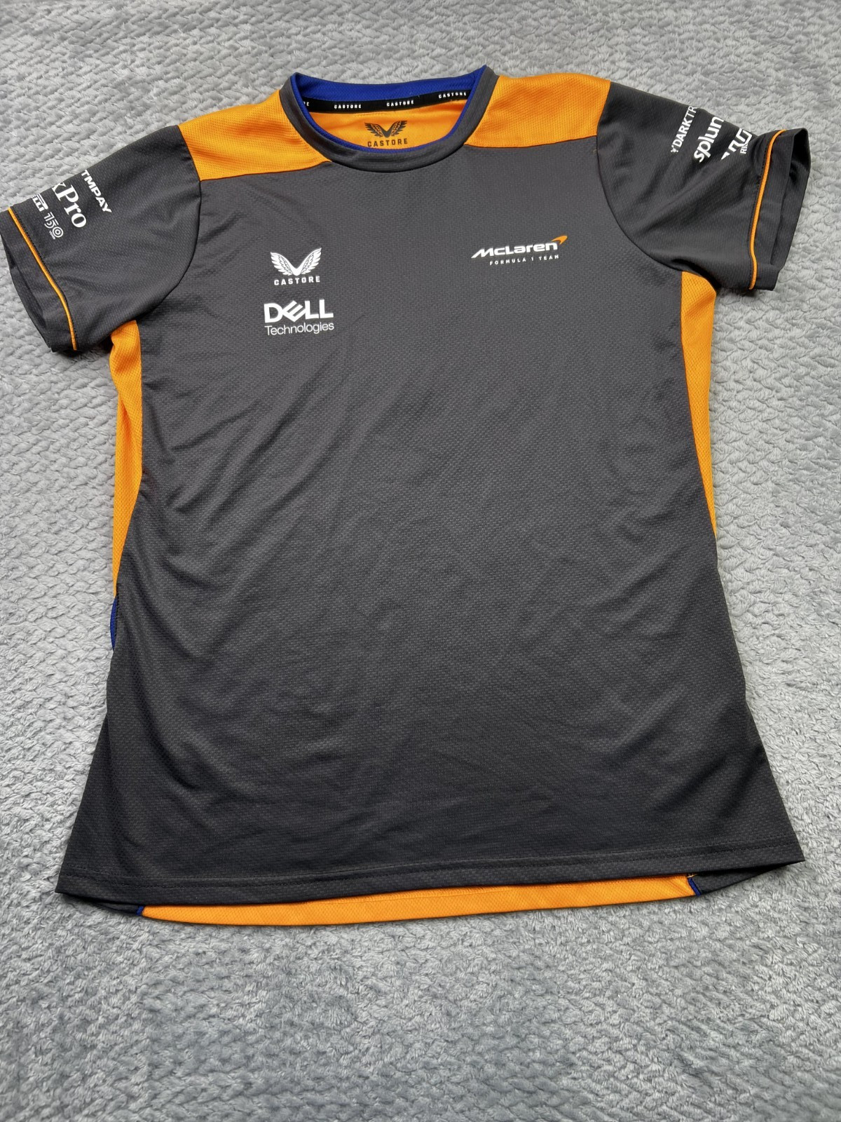 Castore McLaren Formula 1 Team F1 Gray Shirt Womens Size 10