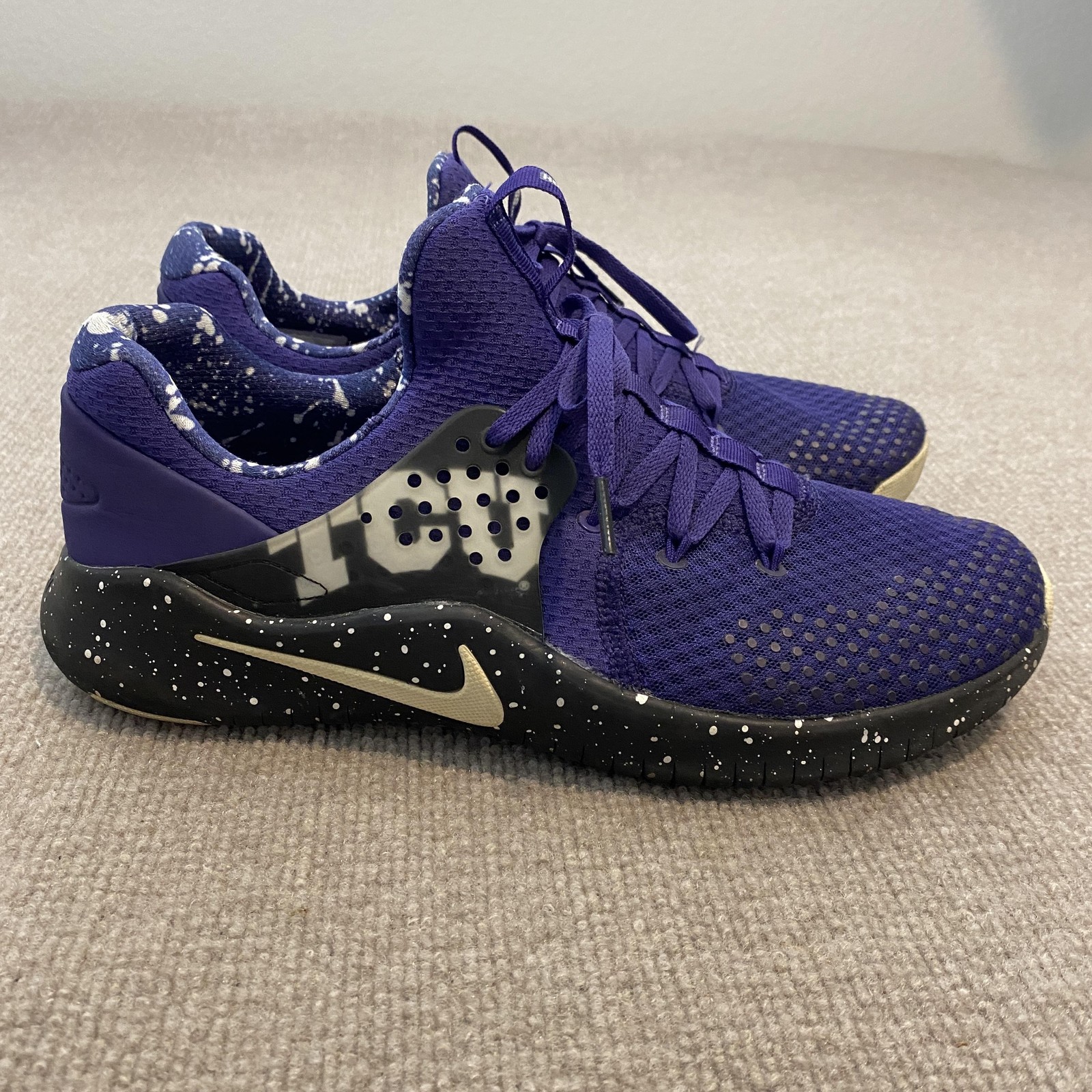 TCU Horned Frogs Shoes Mens 11 Purple NCAA Football Nike Free TR 8 Training