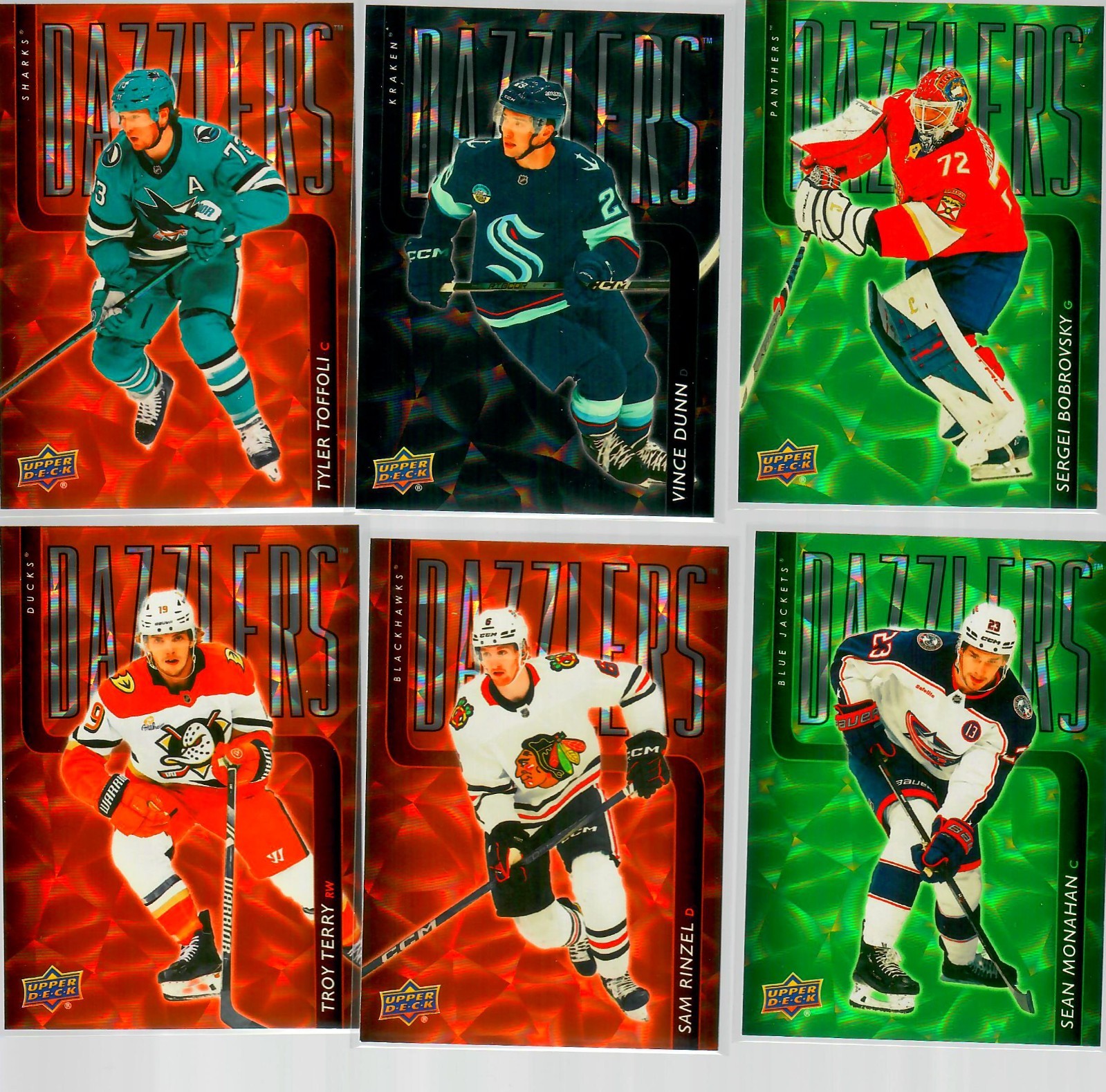You Pick Single Card! – 2025-26 Upper Deck Series Two Hockey – Dazzlers Insert