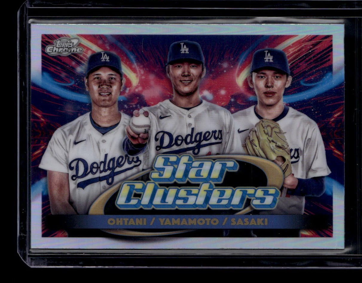 2025 Topps Cosmic Chrome Triple Star Clusters Roki Sasaki RC Yamamoto Ohtani 70