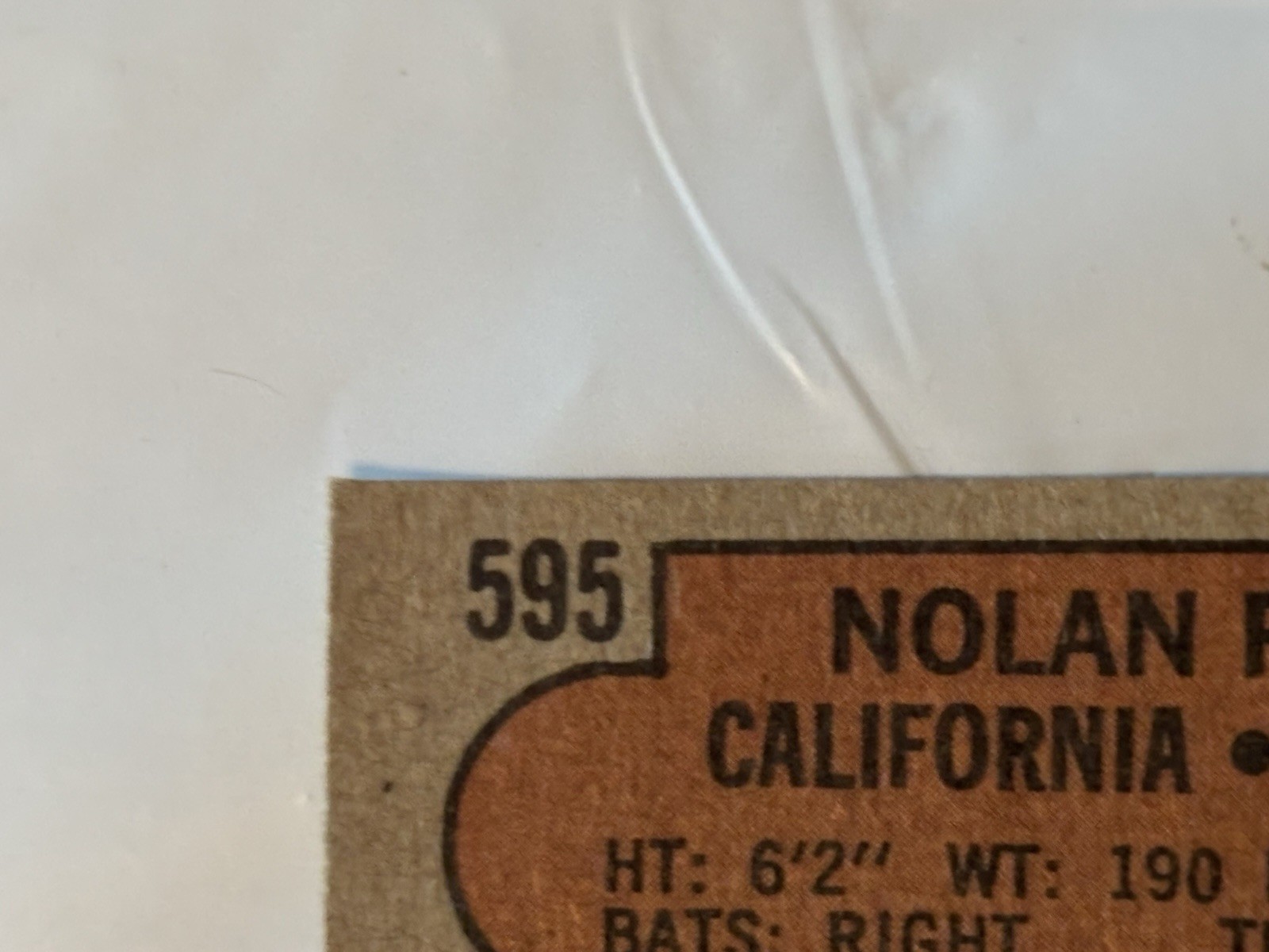 1972 Topps Set-Break #595 Nolan Ryan EX