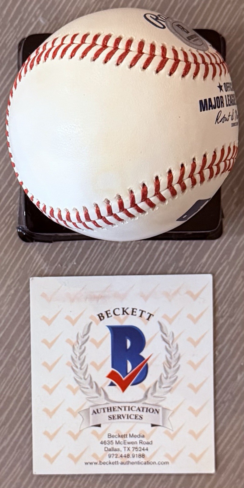 SPECTACULAR JACOB MISIOROWSKI LICENSED BECKETT AUTHENTICATED SIGNED MLB BASEBALL