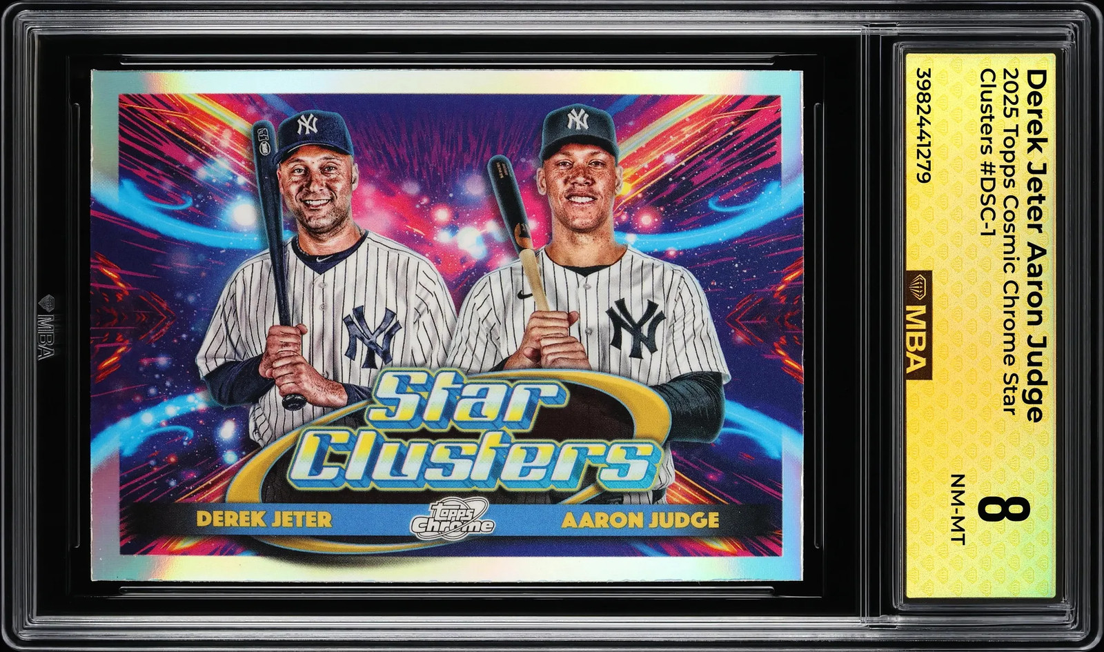 2025 Topps Cosmic Chrome Star Clusters Derek Jeter Aaron Judge #DSC-1 MBA 8