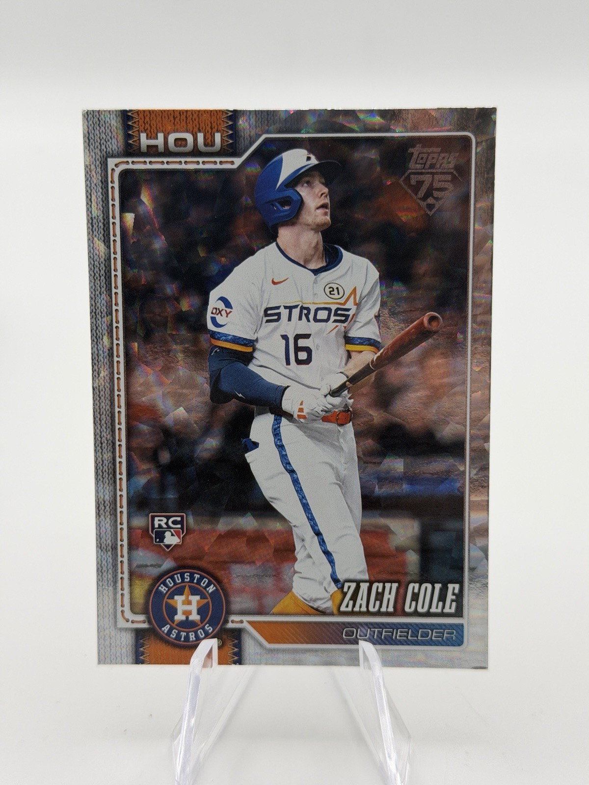 2026 Topps Series 2 – Zach Cole #601 Silver Crackle Foil (RC)