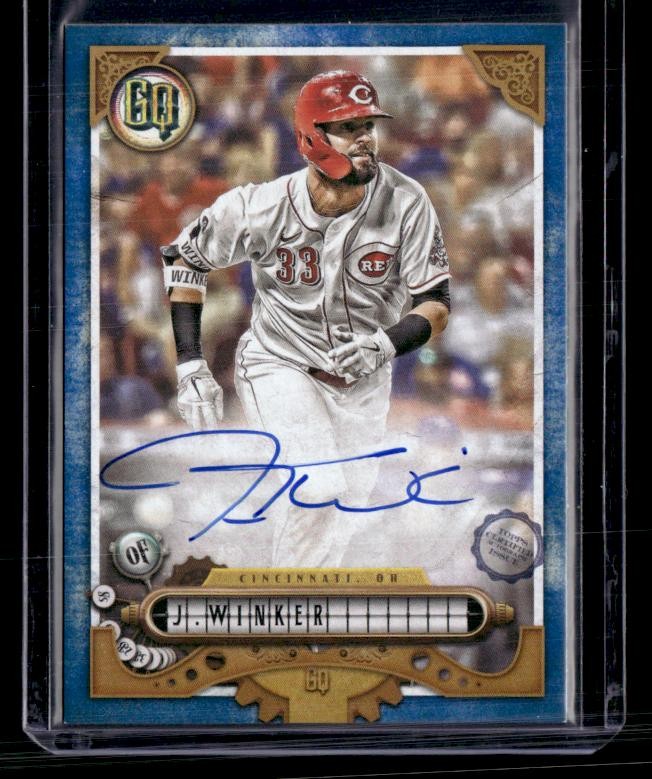 2022 Topps Gypsy Queen #GQA-JW Jesse Winker GQ Autographs Indigo SN,AU