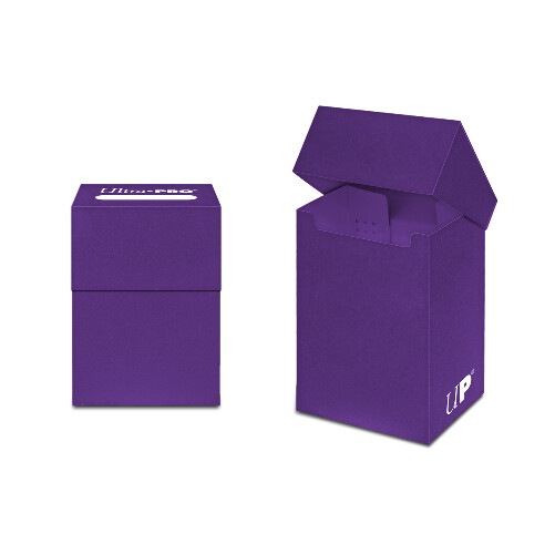 Ultra PRO 80 Purple Deck Box Holds Sleeved Gaming Cards Pokemon YuGiOh Free Ship