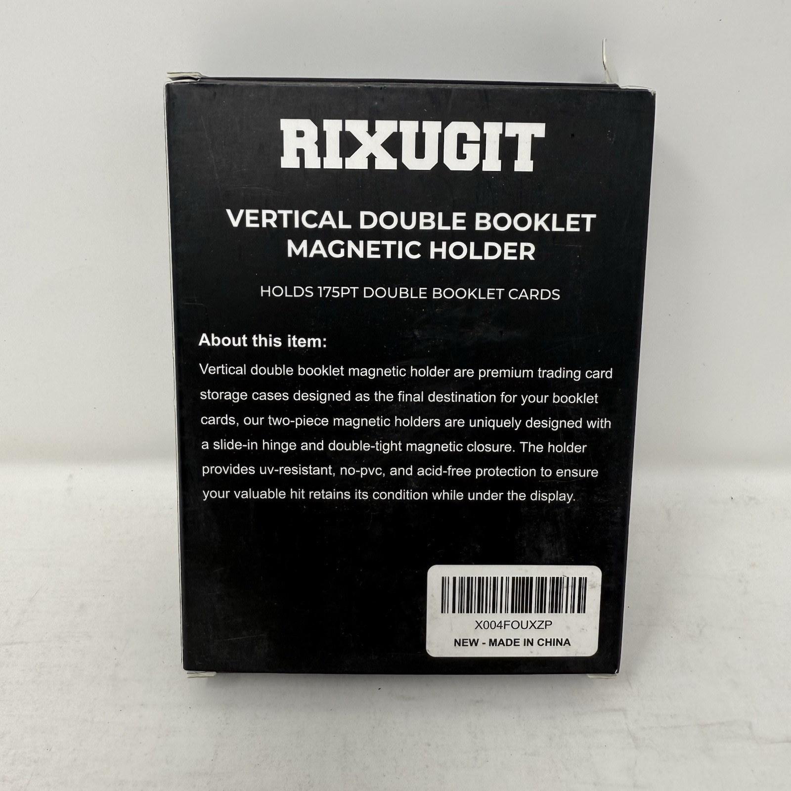 Vertical Booklet ONE-TOUCH 175pt Magnetic Card Holder UV Protection 2 Pack