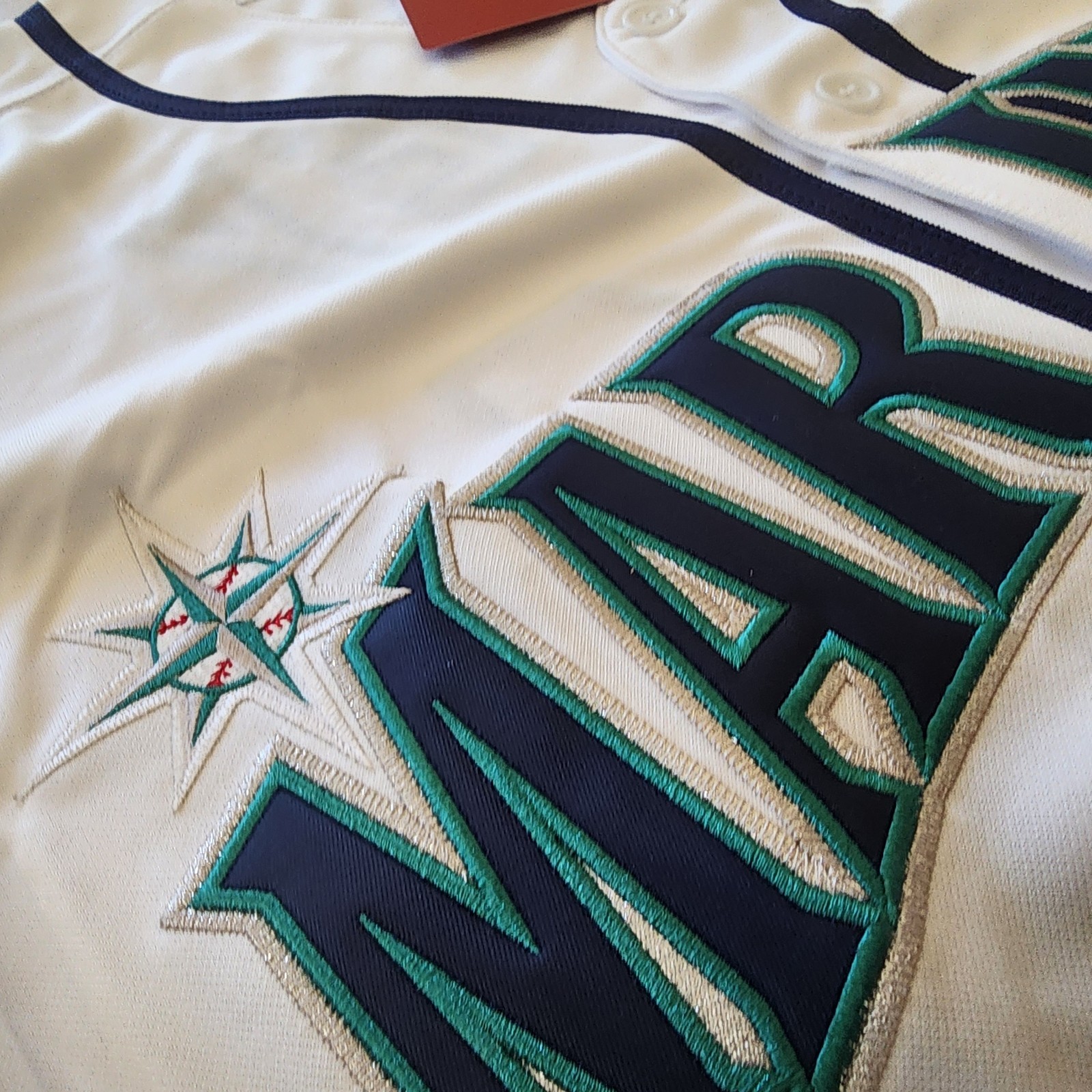 Ken Griffey Jr Seattle Mariners Jersey 1997 Retro White Throwback NEW Stitched