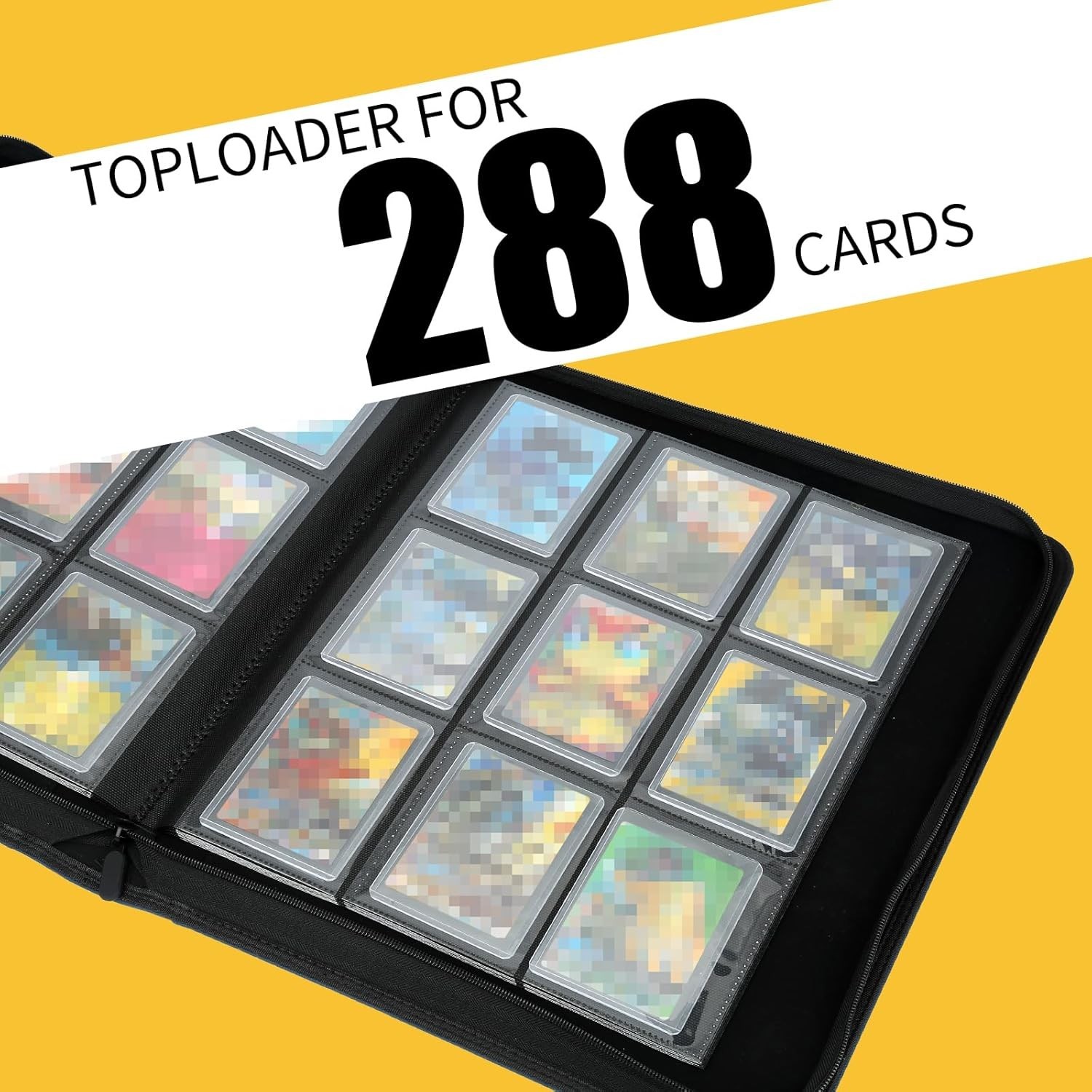 Toploader Binder Holds 288 Toploaders 9 Pocket Top Loader Binders for 3 x 4”