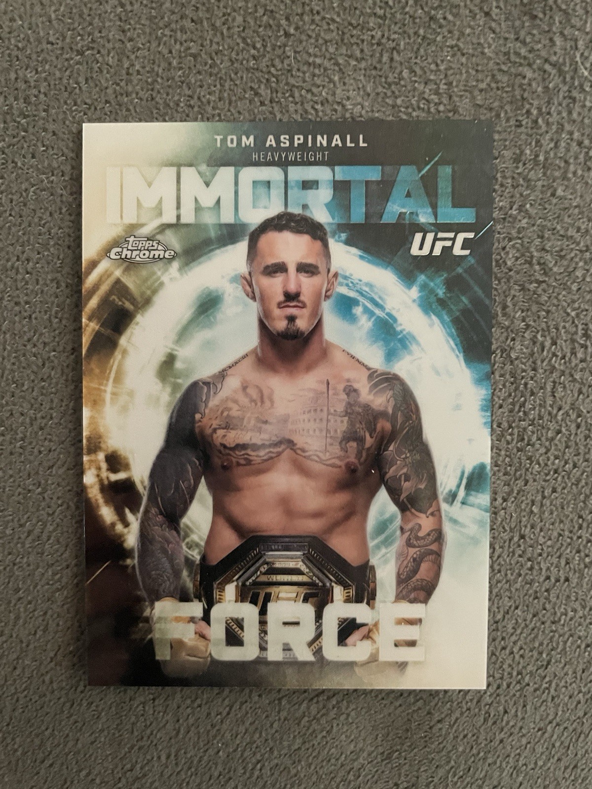 Tom Aspinall 2026 Topps Chrome UFC #IF-19 Immortal Force SSP Case Hit