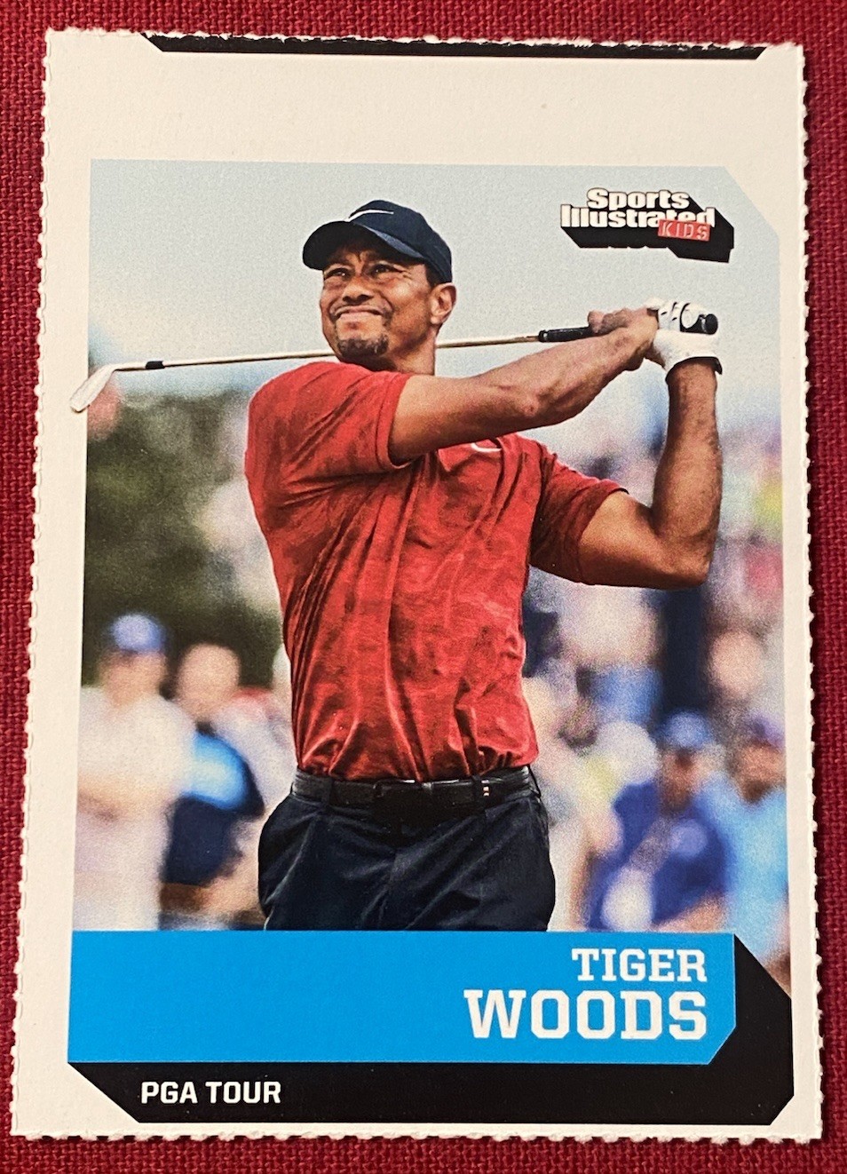 2019 Sports Illustrated For Kids TIGER WOODS #795 Golf Miscut