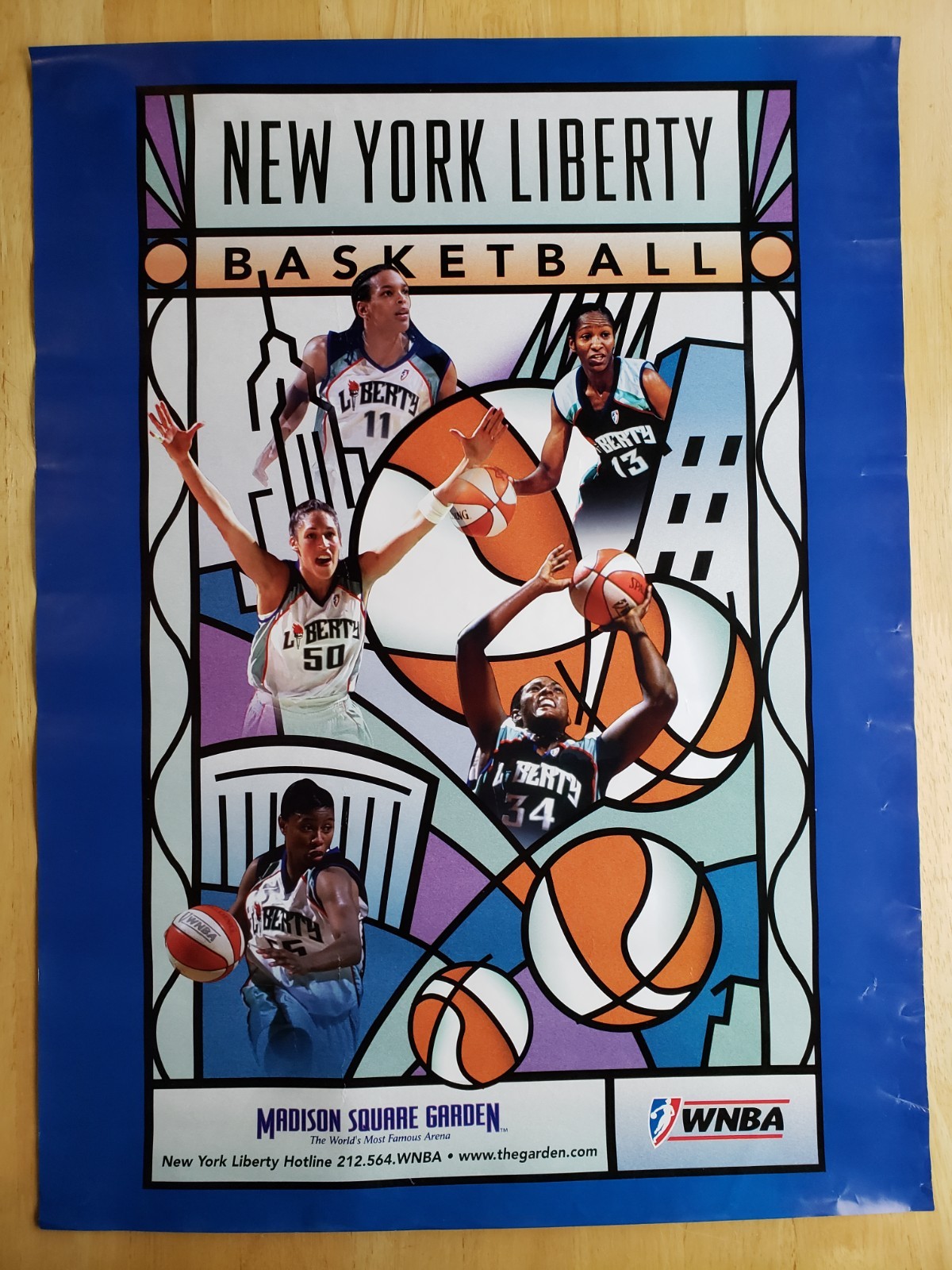 Women’s New York Liberty WNBA Basketball poster