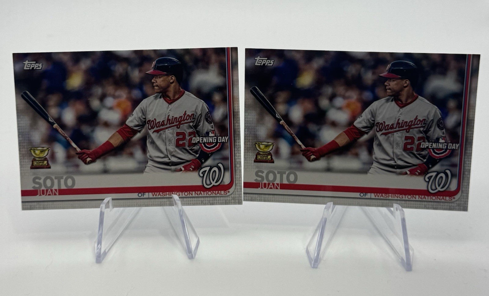 (2) 2019 Topps Opening Day Juan Soto #128