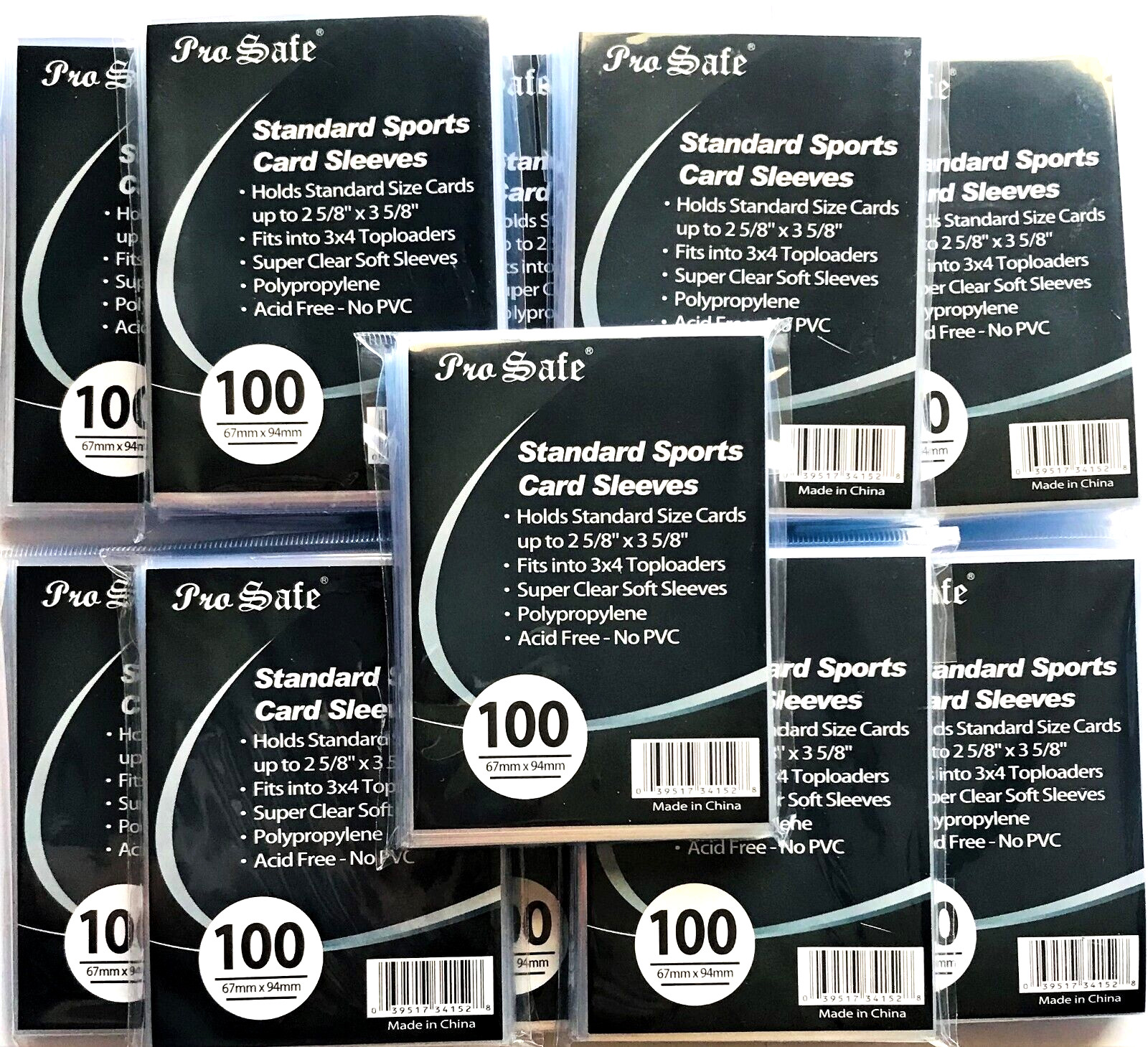 1000 Clear Soft Penny Trading Card Sleeves – 1000 Standard Size Card Sleeves