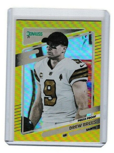 2021 Donruss Press Proof Gold Drew Brees 93