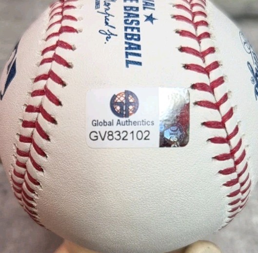 Giancarlo Stanton Autographed Rawlings OMLB Baseball GA COA New York Yankees