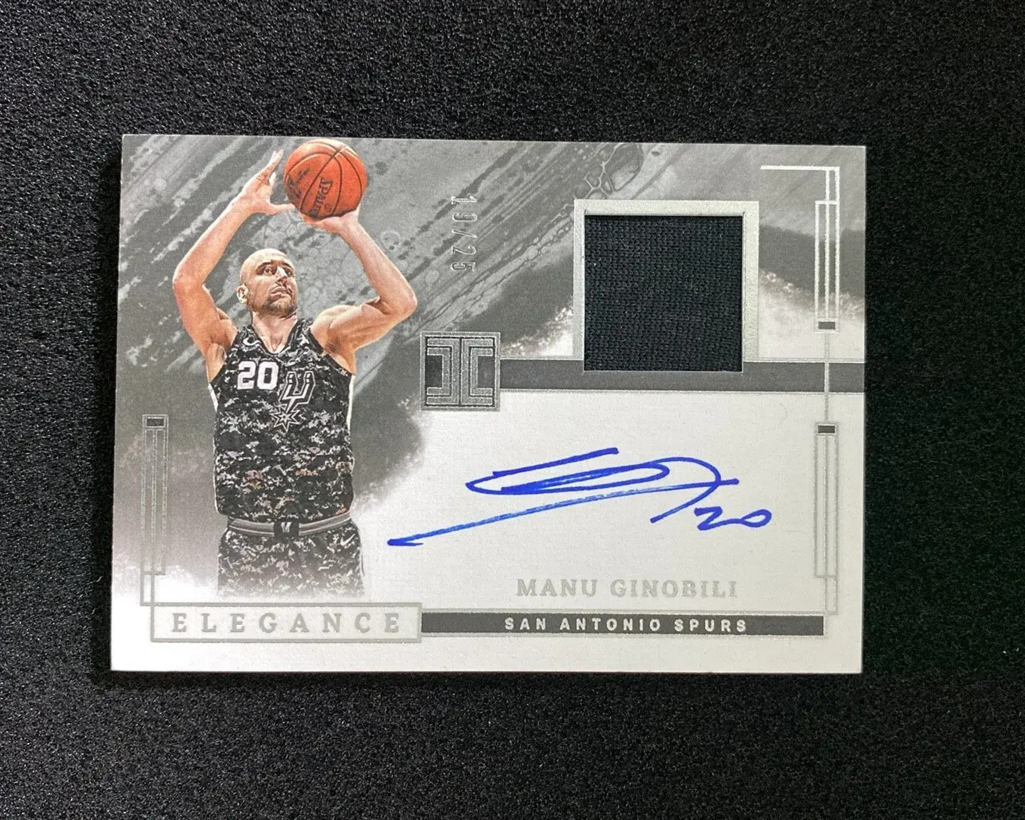 2023-24 Panini Impeccable Elegance Holo Silver Manu Ginobili Auto Patch /25 KF29