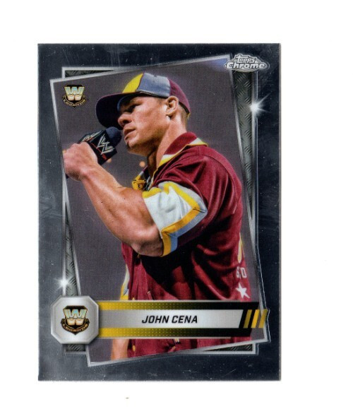 2 count lot 2025 Topps Chrome WWE John Cena Cards #16 WWE LEGENDS LOT