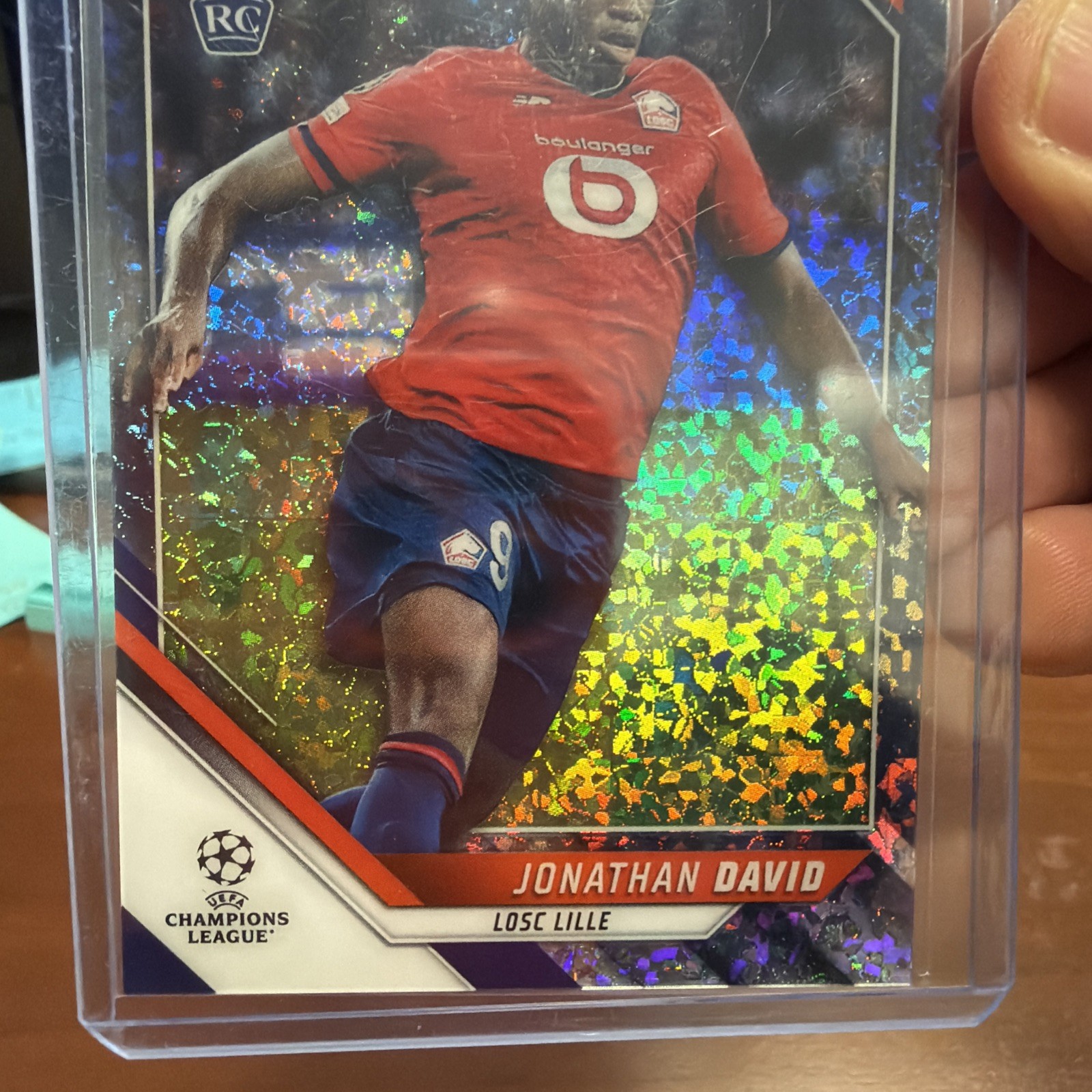 2021-22 Topps Chrome UEFA UCL Jonathan David Purple RC /175 LOSC Lille / Canada