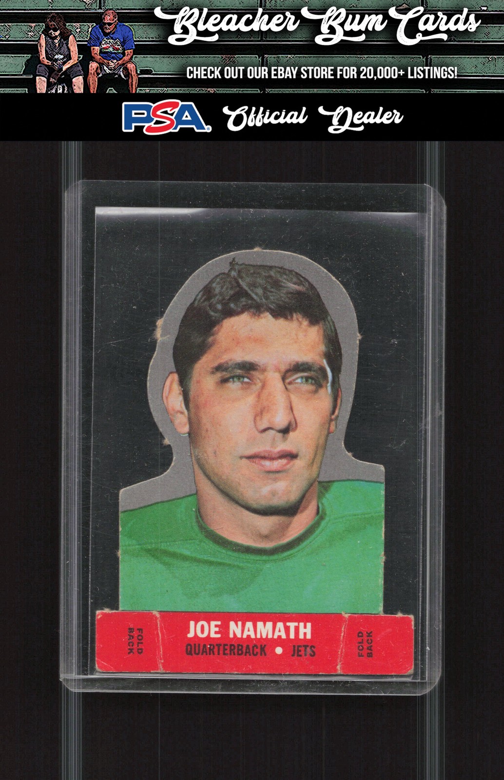1968 Topps NNO Joe Namath Stand-Ups No Border
