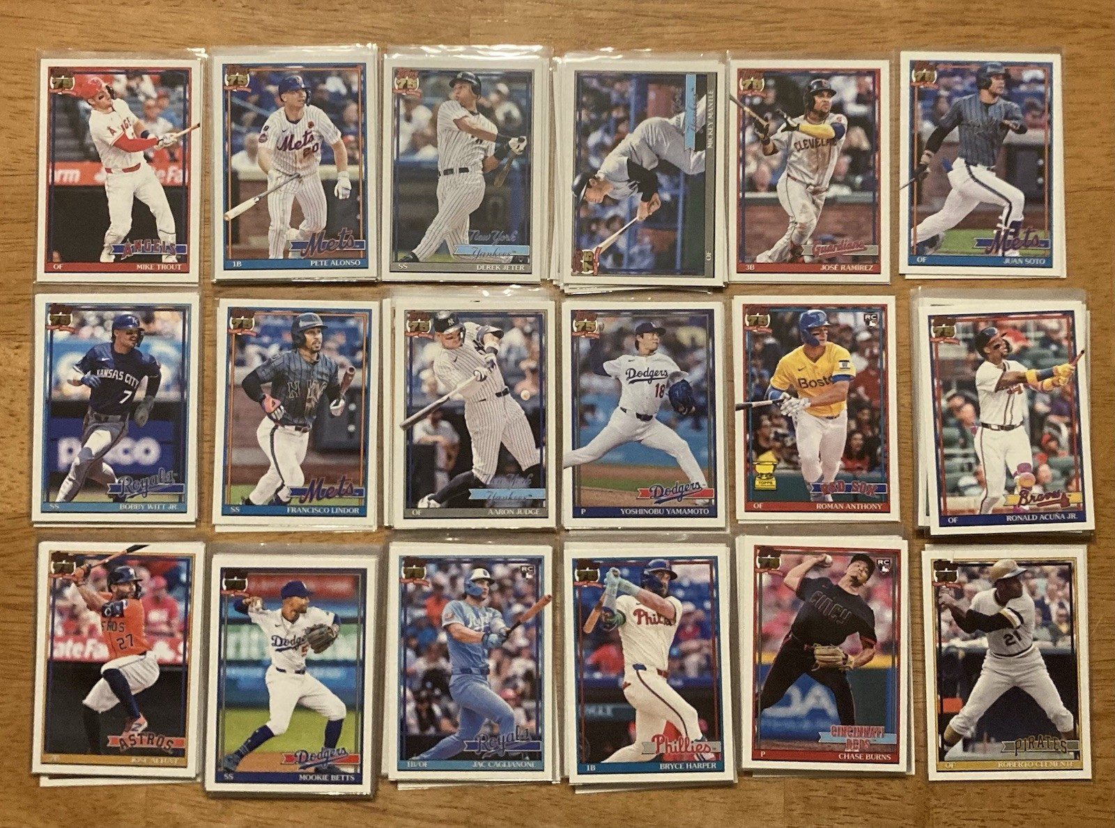 2026 Topps Series 1 ’91 Complete 100 Card Insert Set #T91-100 Ohtani,Judge,Betts
