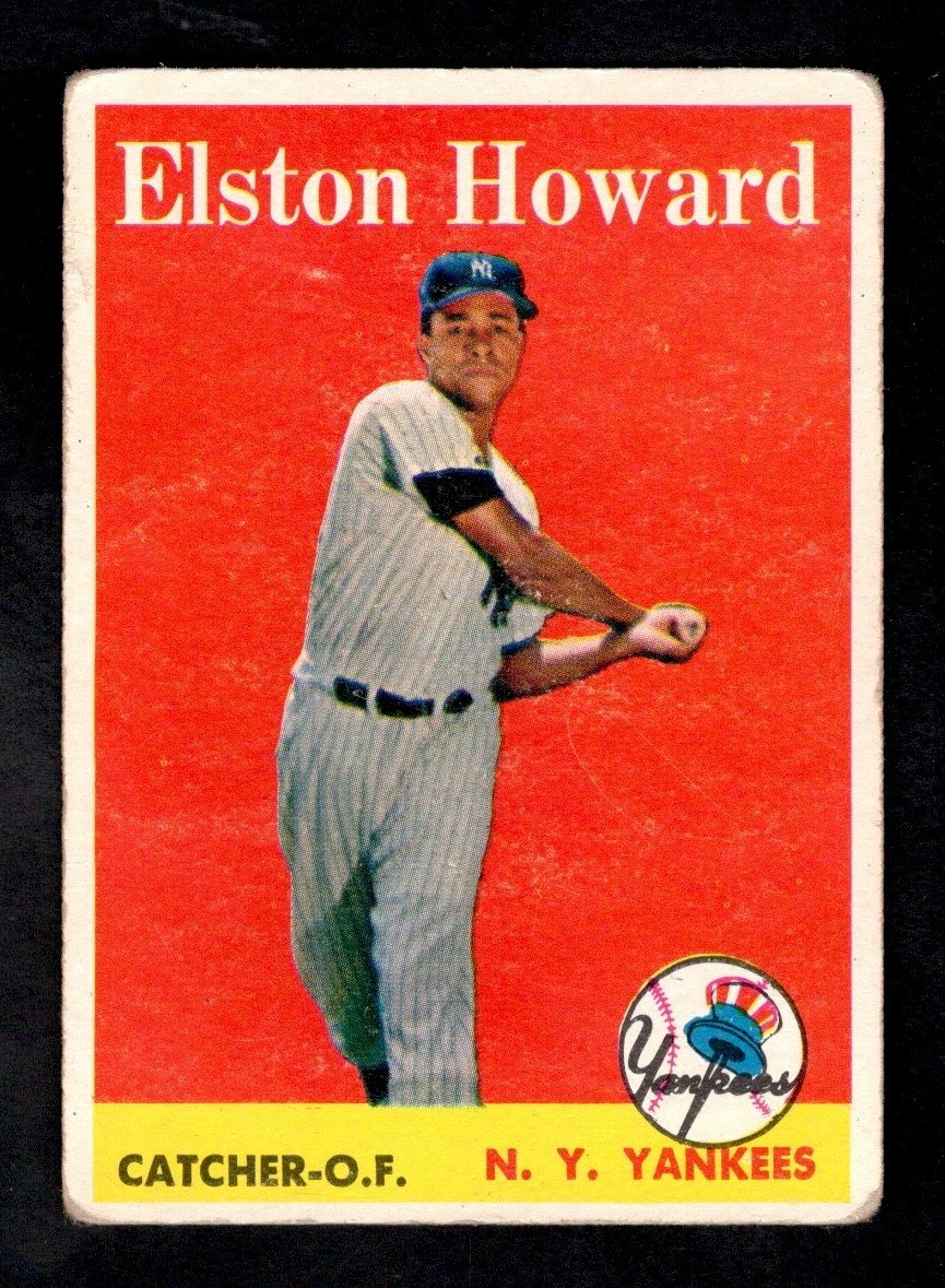 1958 Topps Baseball Card #275 Elston Howard New York Yankees GD-VG