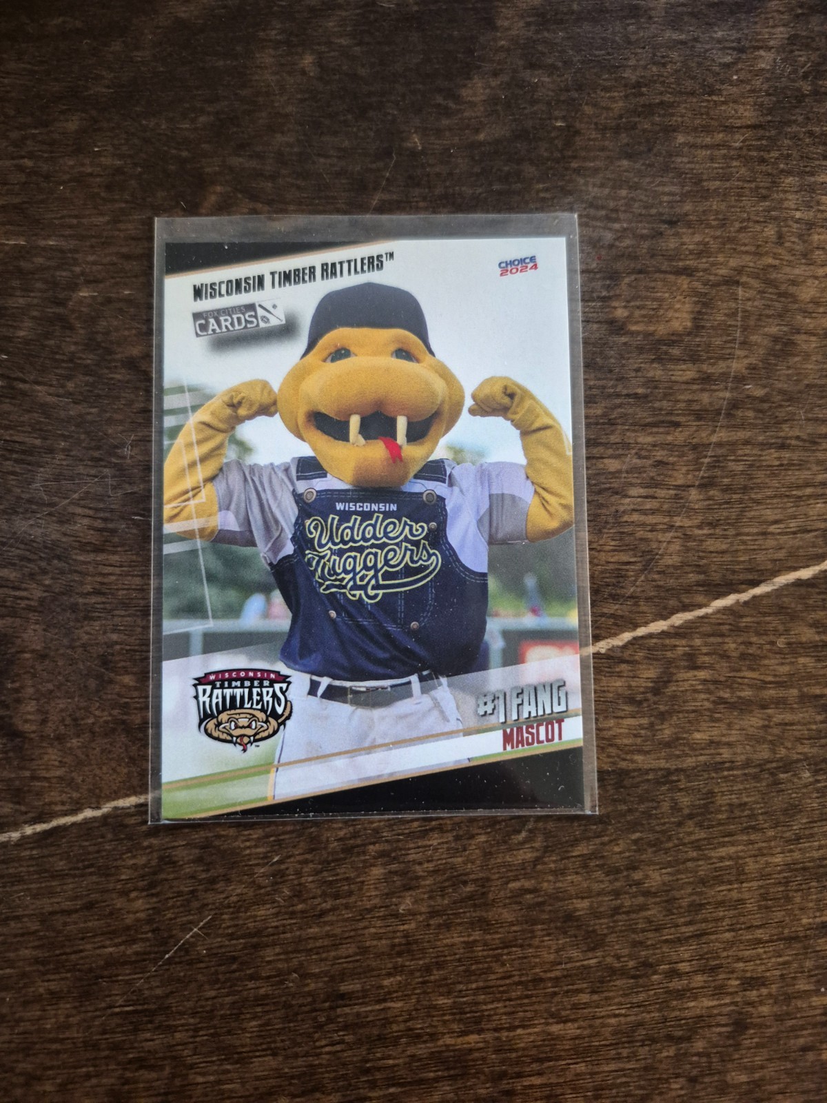 2024 Choice Fang Wisconsin Timber Rattlers Mascot oddball