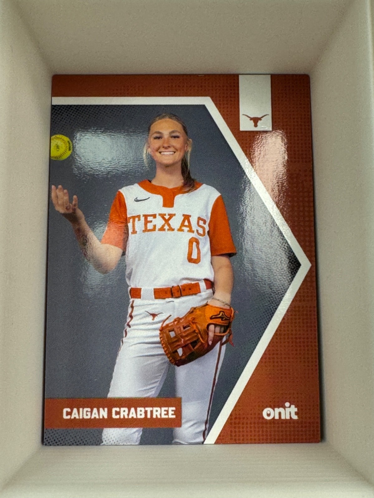 2026 Texas Longhorns Softball Onit Trading Card Base, Photo Variation & Insert