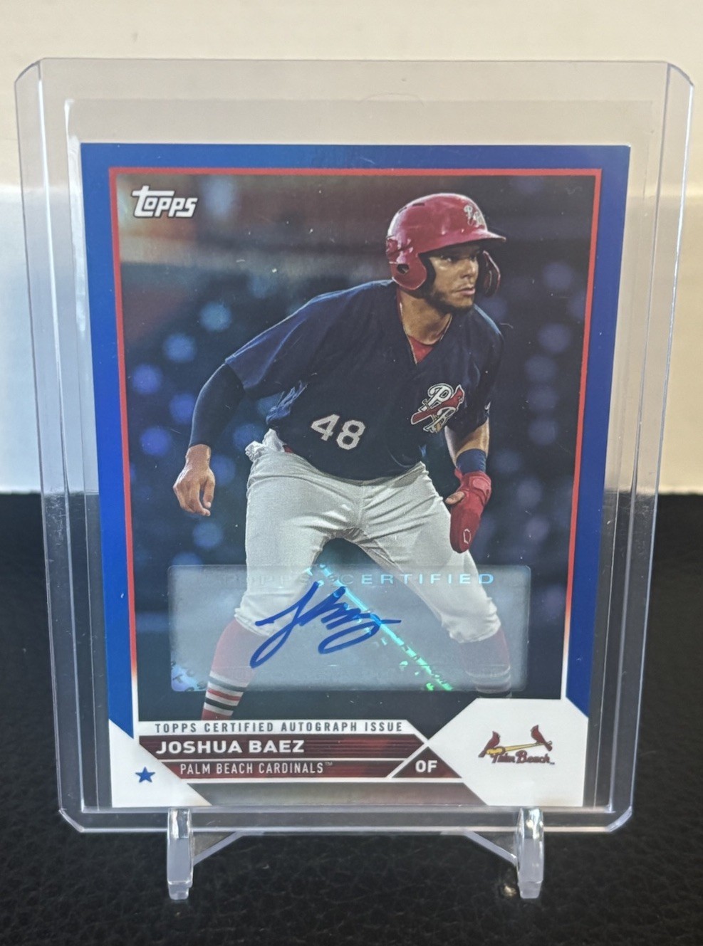 2023 Topps Pro Debut Joshua Baez BLUE Foil RC AUTO #/150 St. Louis Cardinal HOT