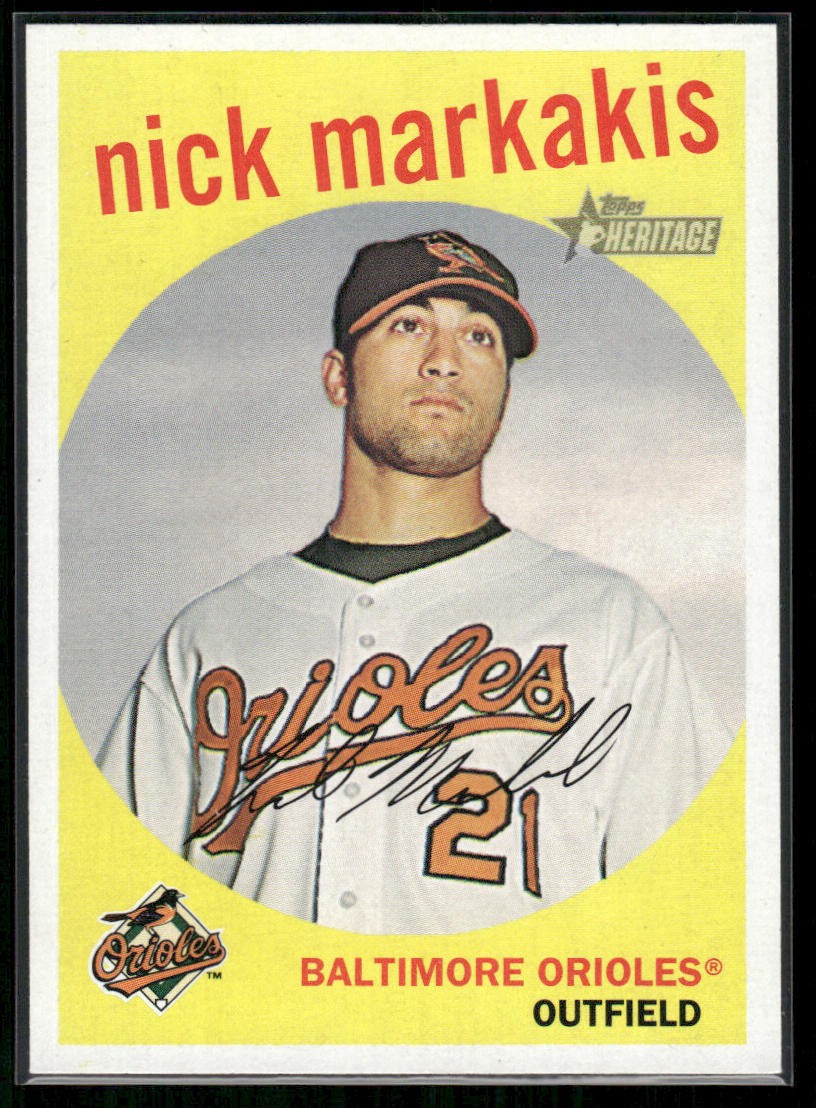 2008 Topps Heritage #170 Nick Markakis Baltimore Orioles