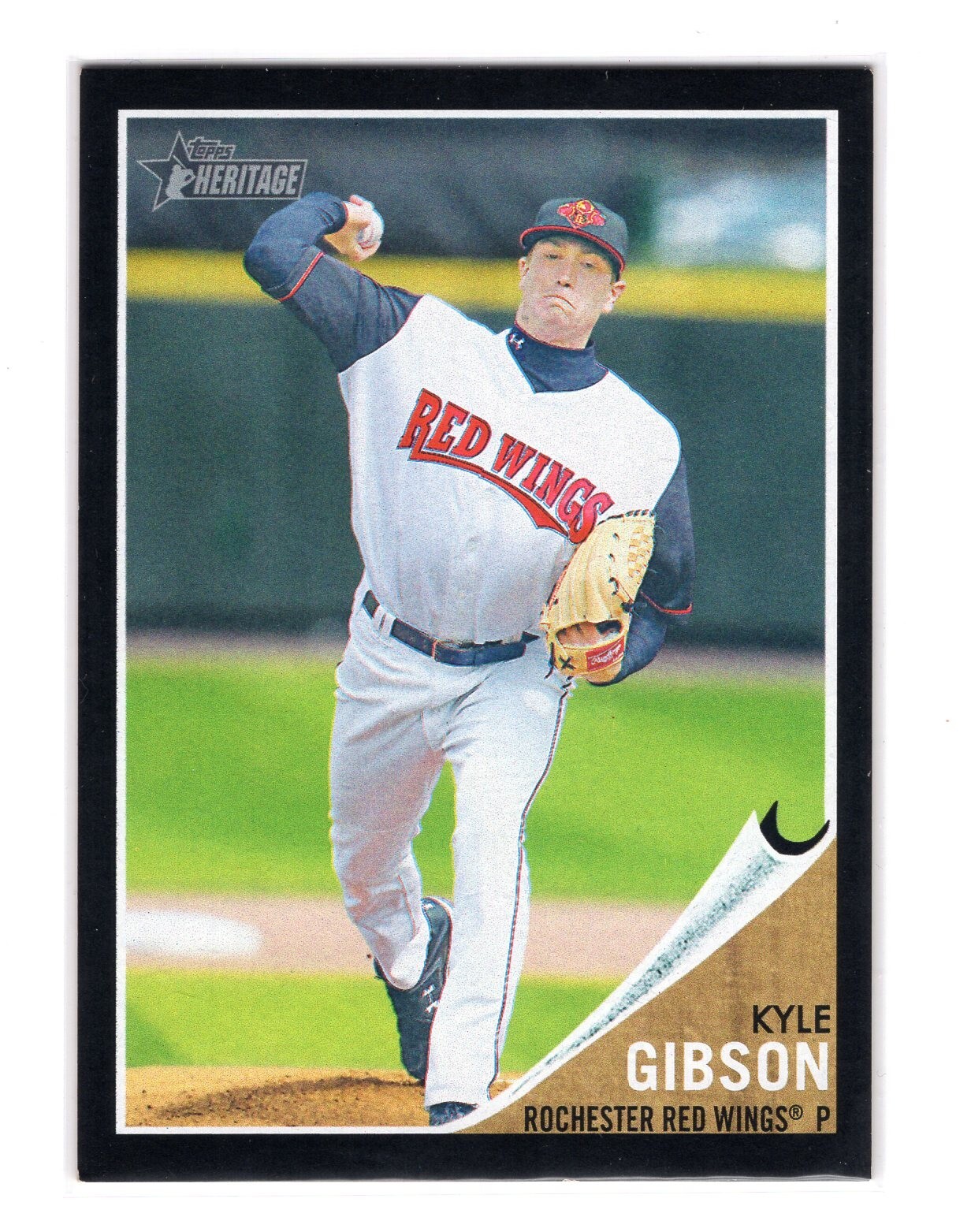 2011 Topps Baseball Heritage Minors Blue, Green, Red Tint, Black Border Cards