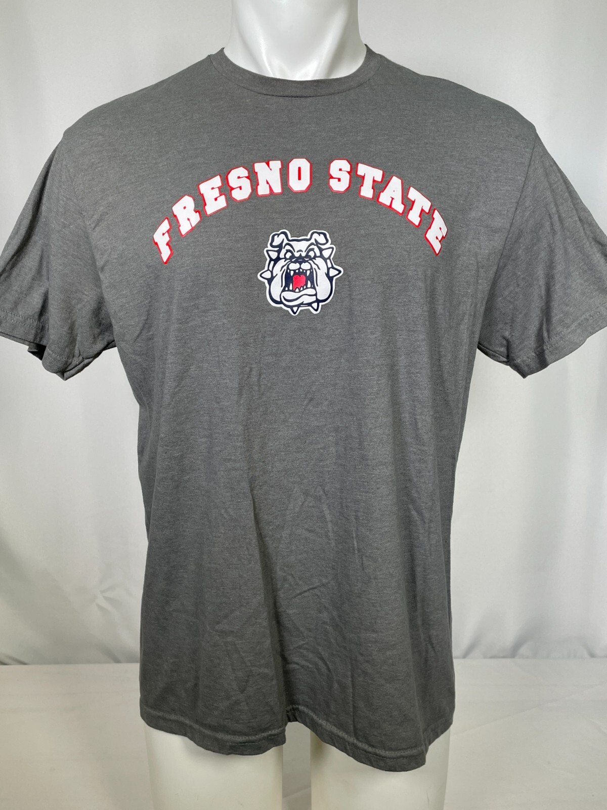 Fresno State Bulldogs Gray Logo T-Shirt Men’s LARGE