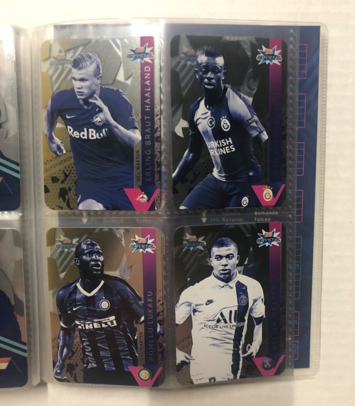 2019-20 Topps Crystal Complete Set Messi, Ronaldo, Mbappe, Haaland Rookie Card