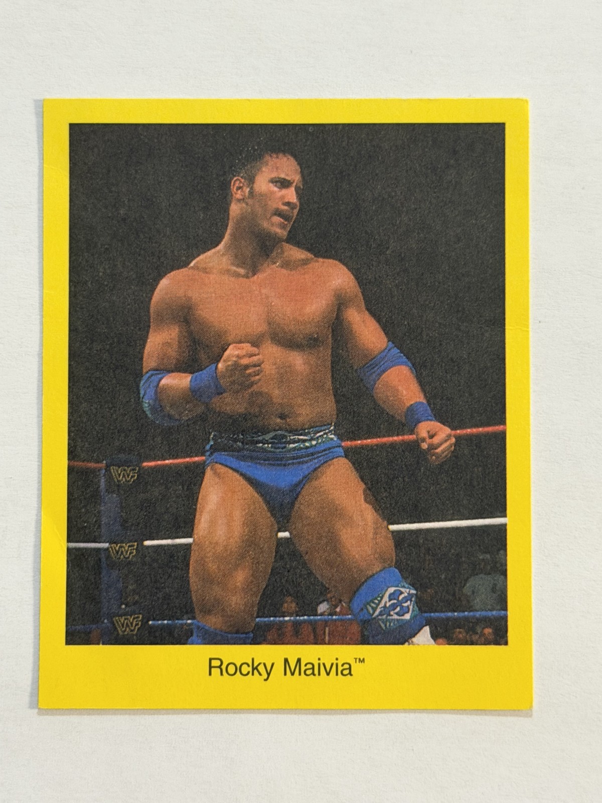 1997 Cardinal WWF Trivia Game The Rock, Rocky Maivia Rookie Card