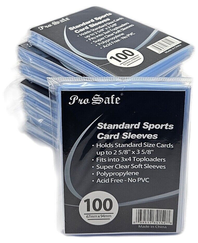 NEW Pro Safe Soft PENNY Card SLEEVES 100, 200, 300, 400, 500, 1000, 1500, 2000