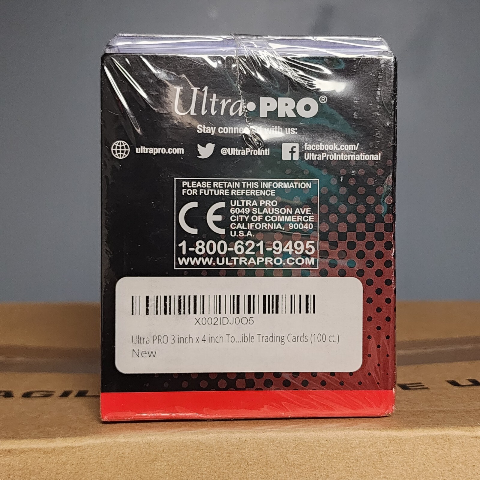 100 Ultra Pro 3″ X 4″ Regular Toploaders And Soft Sleeves 100ct Pack