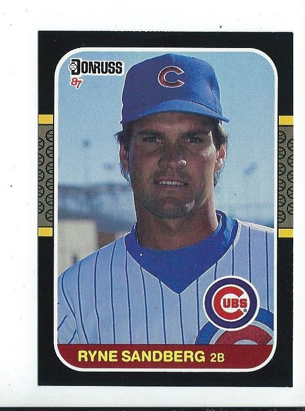 RYNE SANDBERG 1987 Donruss *IMMACULATE Black Edges & Corners *High Grade *SHARP!