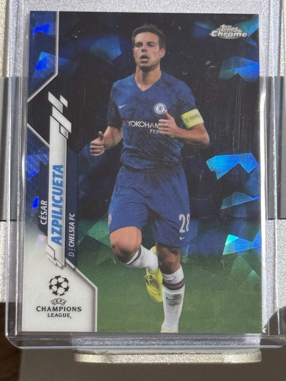 César Azpilicueta 2019-20 Topps Chrome Blue Refractor Chelsea (AAM)