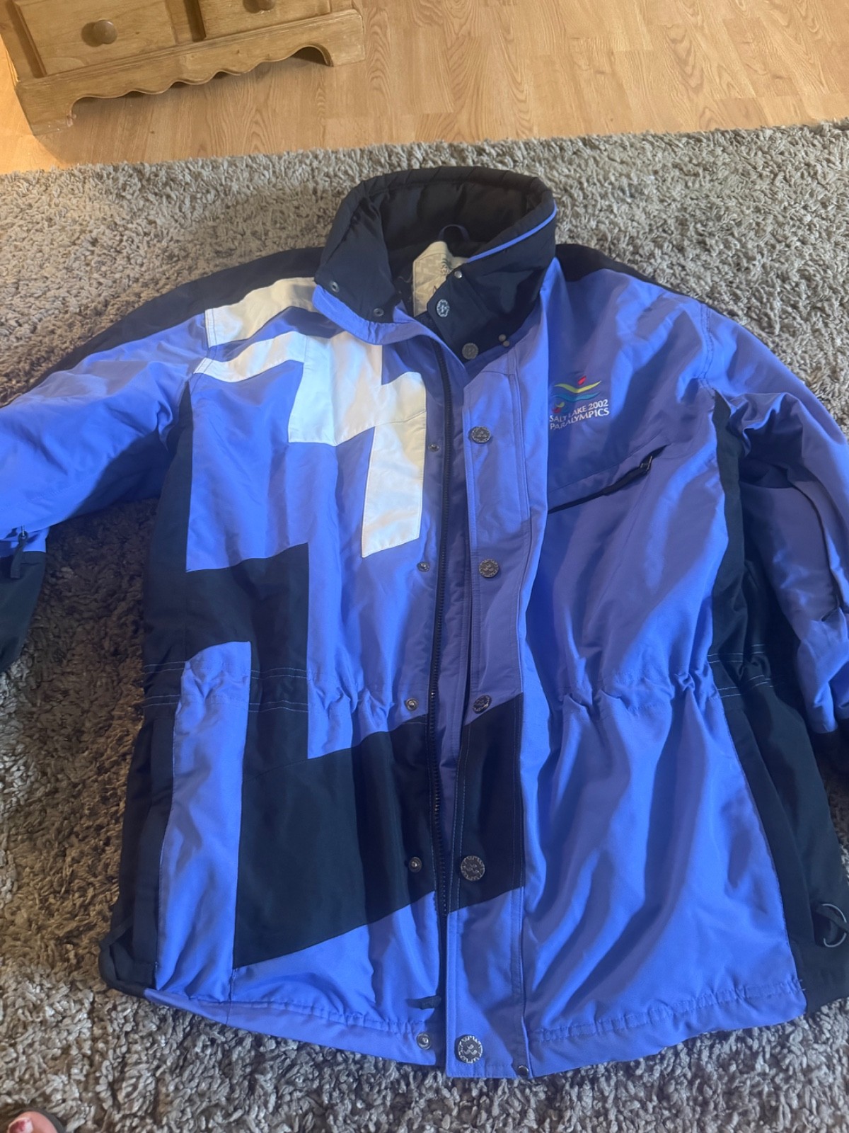Salt Lake City 2002 Winter Olympics Marker Jacket Vintage Hooded Parka Ski Coat